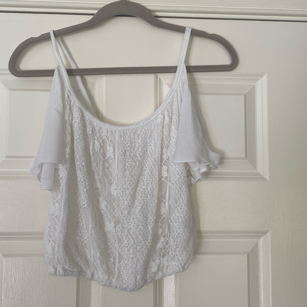 Hollister cold shoulder crop top